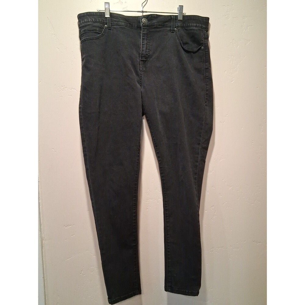 Lularoe Women's Size 36 Black Skinny Jeans Stretchy Minimalist Clean Girl Casual